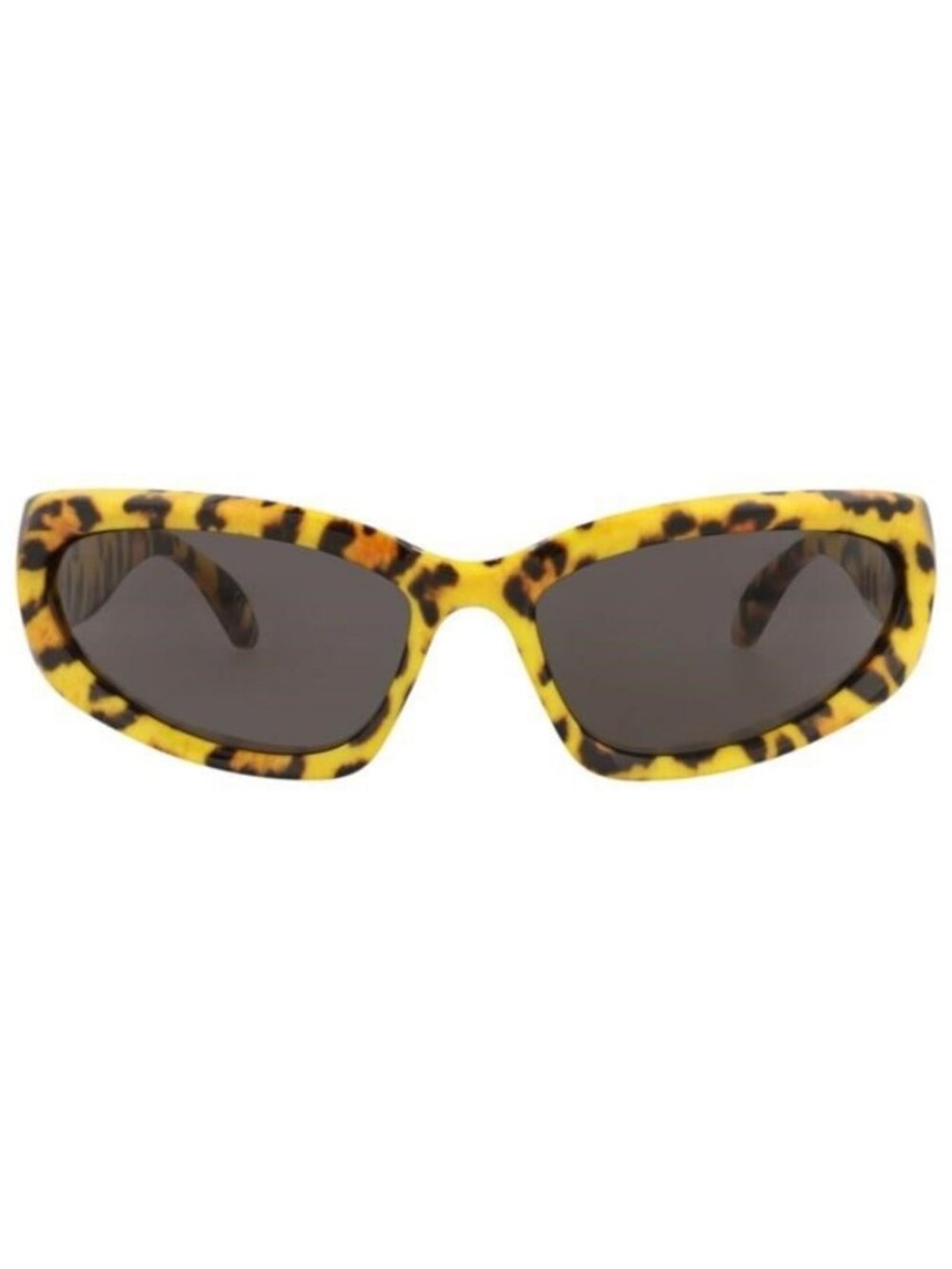 New Balenciaga Mens Shield/Wrap Yellow Yellow Grey Fashion Designer Sunglasses